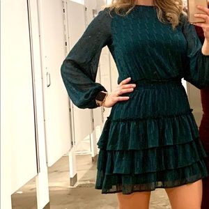 Green Express mini dress